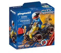 PLAYMOBIL CITY ACTION - PROMO-PACK PILOTE ET QUAD #71039